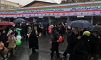 حضور باشکوه ملت غیور ایران /برپایی غرفه سازمان اموال تملیکی در مسیر ر اهپیمایی