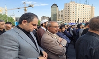 حضور مدیرعامل اموال تملیکی در اجتماع مردم عزادار