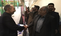 بازدید وزیر اقتصاد از غرفه سازمان اموال تملیکی در نمایشگاه یاد یاران