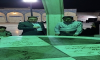 ادای احترام رئیس هیئت عالی نظارت سازمان اموال تملیکی به مقام شامخ شهید هاشمی