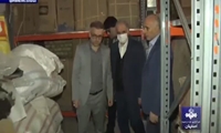 بازدید وزیر دادگستری از انبارهای اموال تملیکی اصفهان