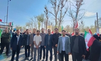 اردبیل/حضور مدیرکل و کارکنان اموال تملیکی در رزمایش بزرگ «جان فدایان ایران» 